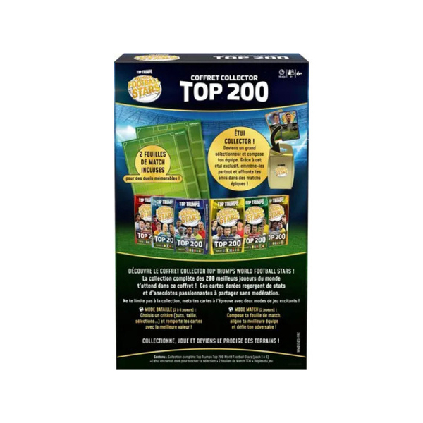 Top Trumps World Football Stars Top 200 Collector Pack