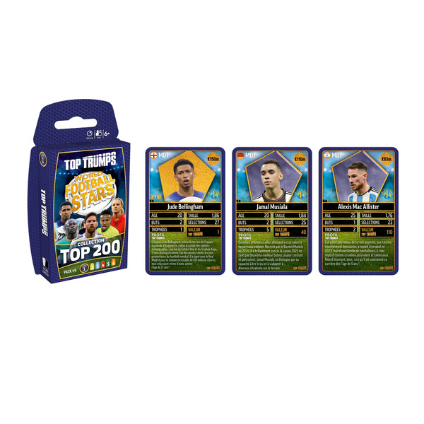 Cartes à collectionner Top Trumps World Football Stars Top 200 - Pack 1
