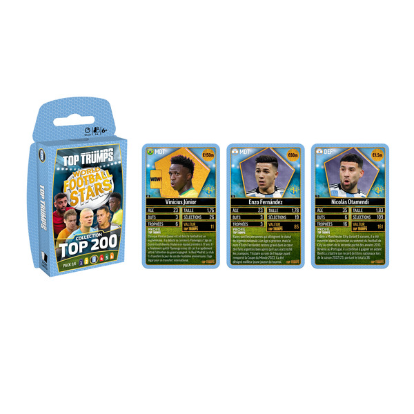 Cartes à collectionner Top Trumps World Football Stars Top 200 - Pack 3