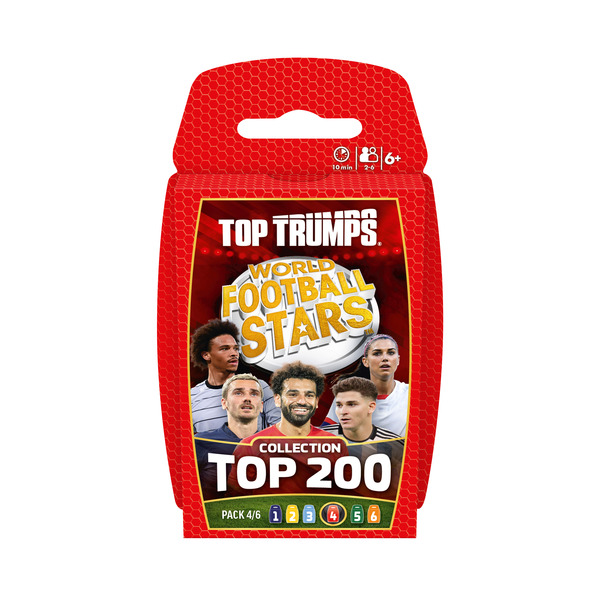 Cartes à collectionner Top Trumps World Football Stars Top 200 - Pack 4