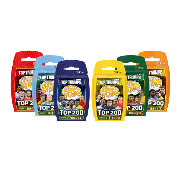 Cartes à collectionner Top Trumps World Football Stars Top 200 - Pack 4