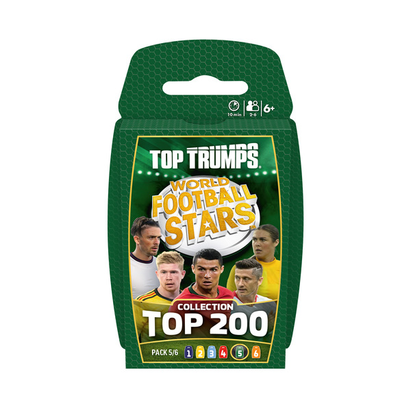 Cartes à collectionner Top Trumps World Football Stars Top 200 - Pack 5
