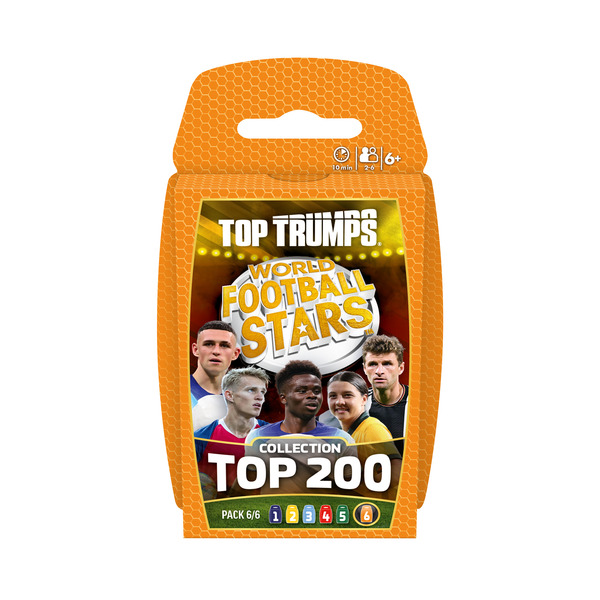 Cartes à collectionner Top Trumps World Football Stars Top 200 - Pack 6