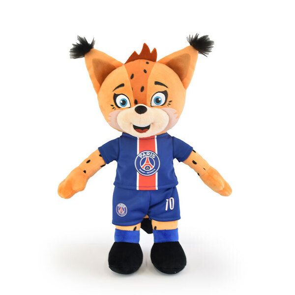 Peluche Germain le Lynx – Mascotte Officielle PSG – 35 cm