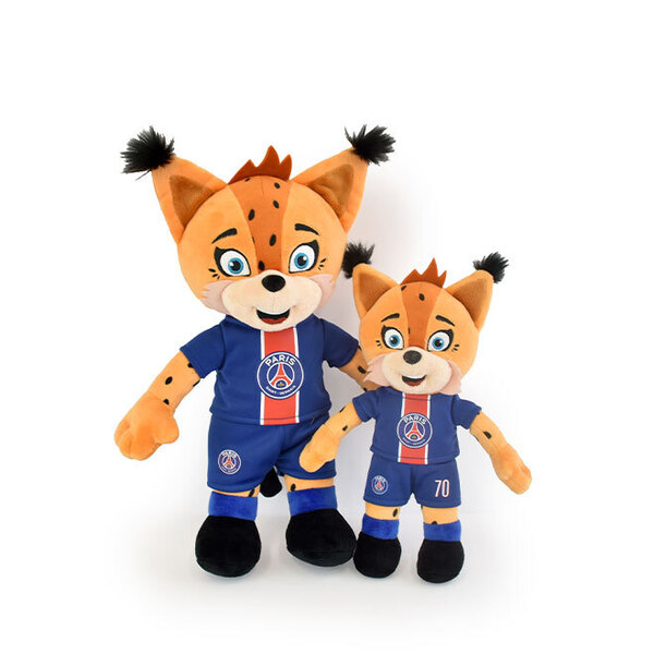 Peluche Germain le Lynx – Mascotte Officielle PSG – 35 cm