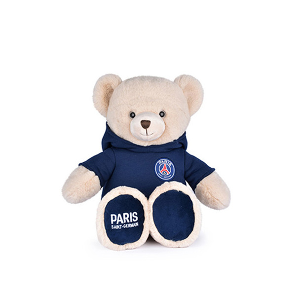 Peluche Ours PSG à Capuche  – 35 cm