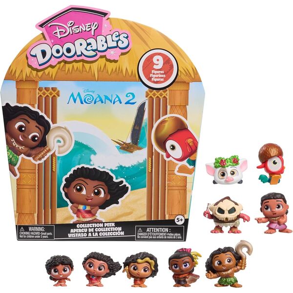 Coffret 9 figurines Disney Doorables Vaiana 2