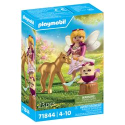 71844 - PLAYMOBIL - Poulain licorne doré avec fée