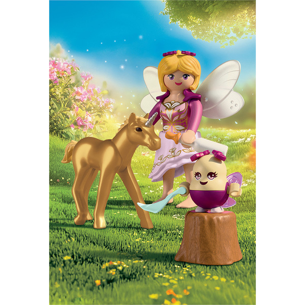 71844 - PLAYMOBIL - Poulain licorne doré avec fée