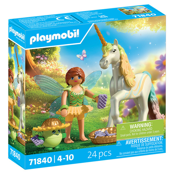 71840 - PLAYMOBIL - Licorne Fleur d arc-en-ciel avec fée