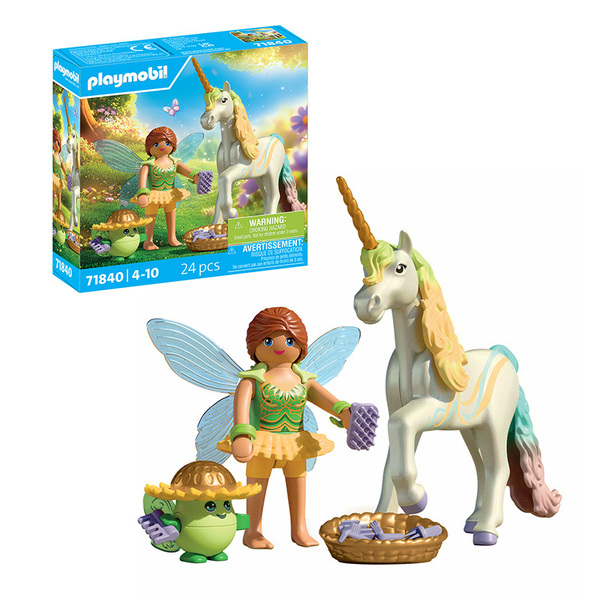 71840 - PLAYMOBIL - Licorne Fleur d arc-en-ciel avec fée