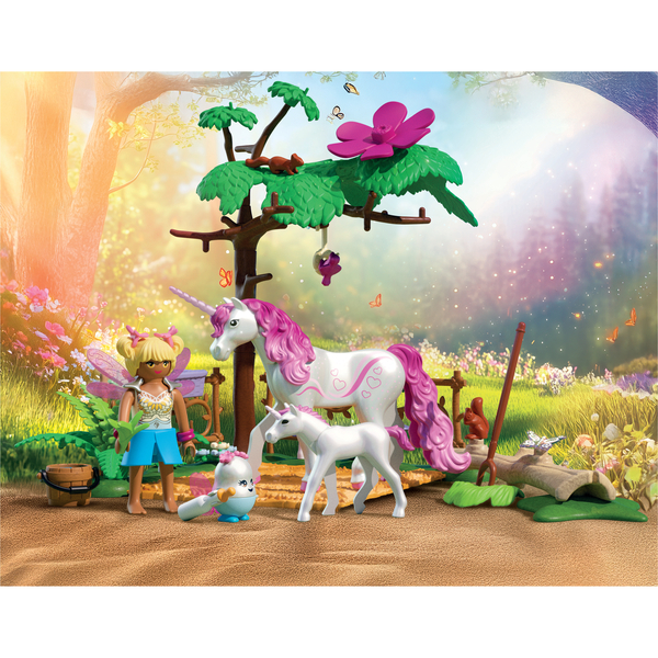 71839 - PLAYMOBIL - Ecurie licorne magique : maman & poulain
