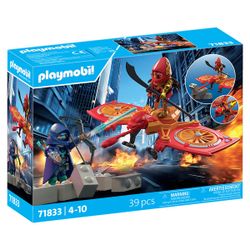 71833 - PLAYMOBIL - Héros et son drone contre un ninja