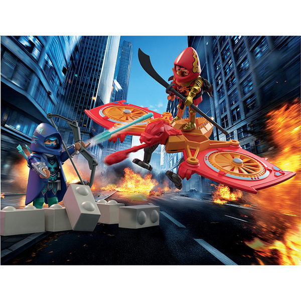71833 - PLAYMOBIL - Héros et son drone contre un ninja