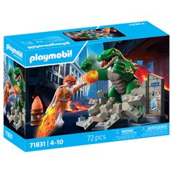 71831 - PLAYMOBIL - Les super-héros contre le lézard géant