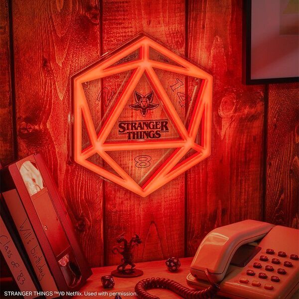 Lampe néon LED D20 - Stranger Things