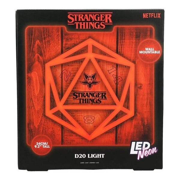 Lampe néon LED D20 - Stranger Things