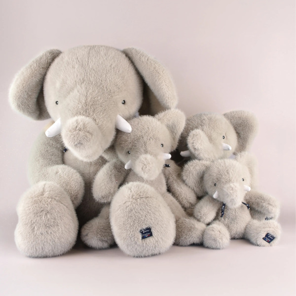 Peluche Elephant  Sowen Gris - 30cm