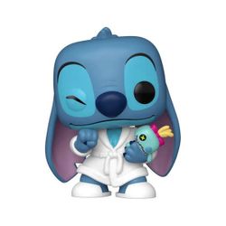 Figurine Stitch en Peignoir avec Scrump - Funko Pop n° 1608