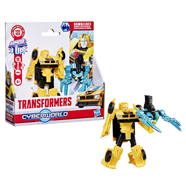 Transformers Cyberworld - Figurine Cyber Changers Bumblebee en armure