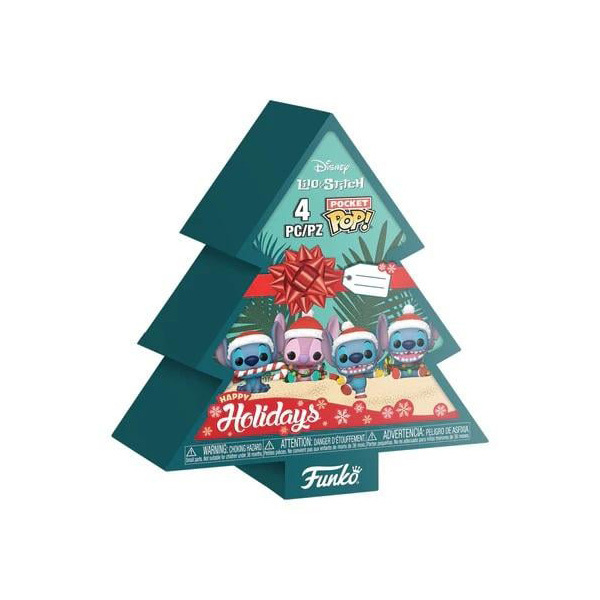 Coffret noël 4 figurines Stitch Funko Pocket POP! 