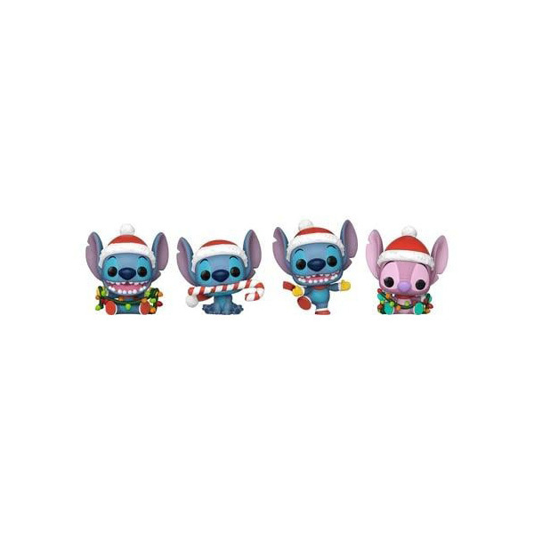 Coffret noël 4 figurines Stitch Funko Pocket POP! 