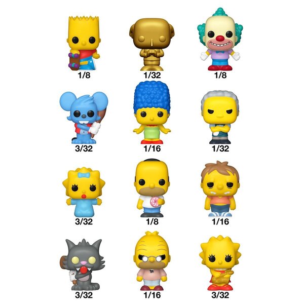 Figurine Bitty Pop! Les Simpsons x1 (modèle aléatoire)