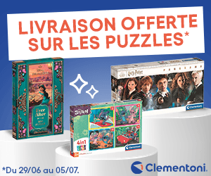 Livraison offerte puzzles Clementoni