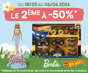 Offre Pâques Barbie et Hot Wheels