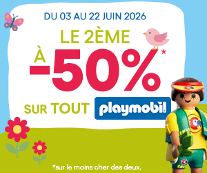 Offre Playmobil : Le 2ème à -50%