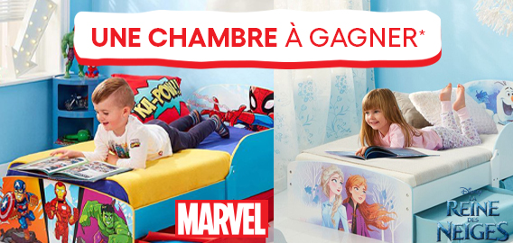 Jeu concours pour gagner une chambre Disney Marvel