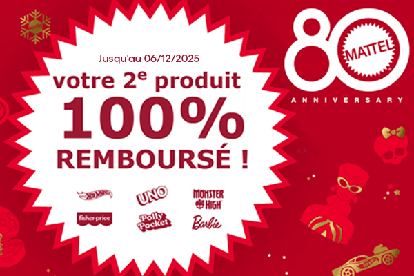 Offre remboursement Mattel 80 ans