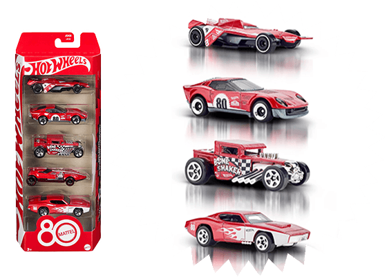 Coffret Hot Wheels 80 Ans Mattel