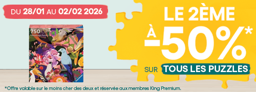 Offre Puzzles : le 2ème à -50%