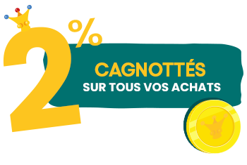 2% de vos achats seront cagnottés