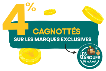 4% cagnottés sur vos acchats de marques exclusives King Jouet